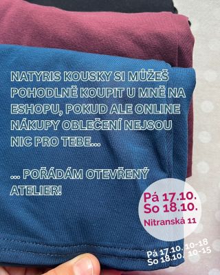 A proč (ne)dorazíš ty? 👀 🥰 Zapomněla jsem samozřejmě na jedinečnou příležitost nahlédnout mi pod ruce :) Ať už dorazíš z...